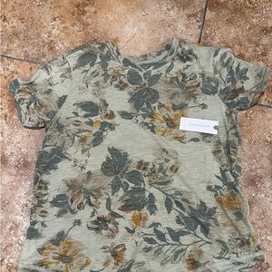 Pilcro Olive and Beige Patterned Top